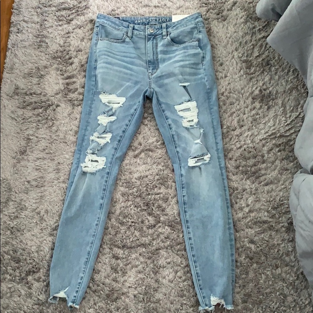American eagle super high rise jeggings